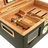 Perfect Ager III 150 Cigar Star Humidor Ebony Wood!