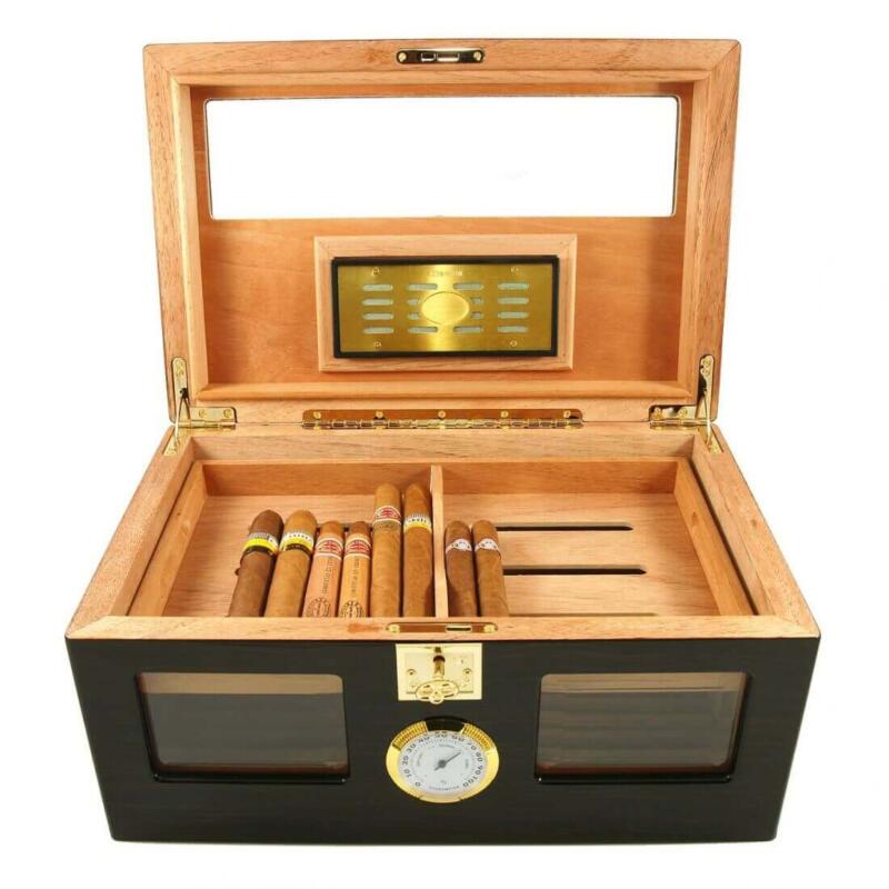 Perfect Ager III 150 Cigar Star Humidor Ebony Wood!