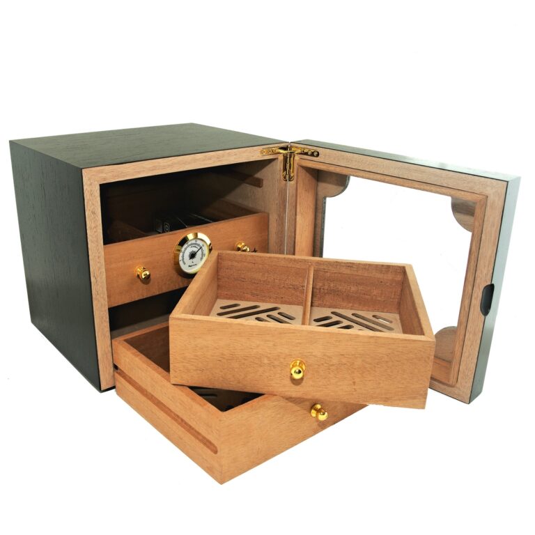 Unique 3 Drawer Cigar Humidor with Executive Edge | Cigar Star