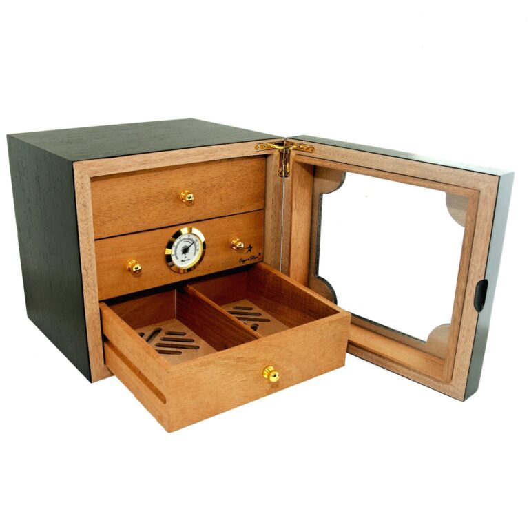 Unique 3 Drawer Cigar Humidor with Executive Edge | Cigar Star