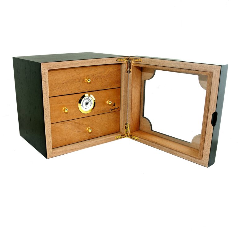 Unique 3 Drawer Cigar Humidor with Executive Edge | Cigar Star