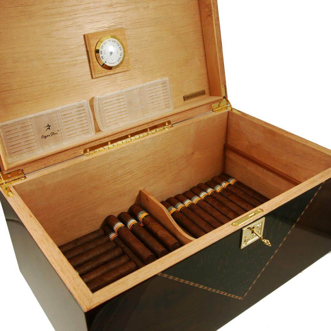 Large Cabinet Cigar Humidor With Electronic Humidifier Cigar Star