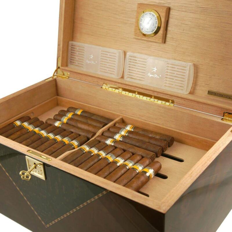Large Cigar Humidor with Electronic Humidifier Cigar Star