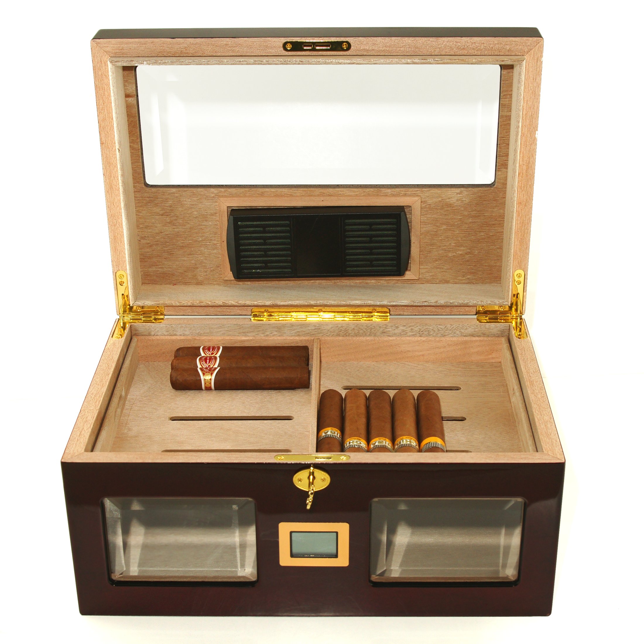 125 Cigar Humidor with digital hygrometer Cigar Star Premium