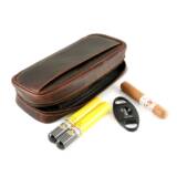 Leather cigar case