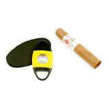 Yellow cigar cutter with self sharpening edges by Cigar Star