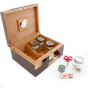 Cannabis storage humidor and accessories from Cigar Star