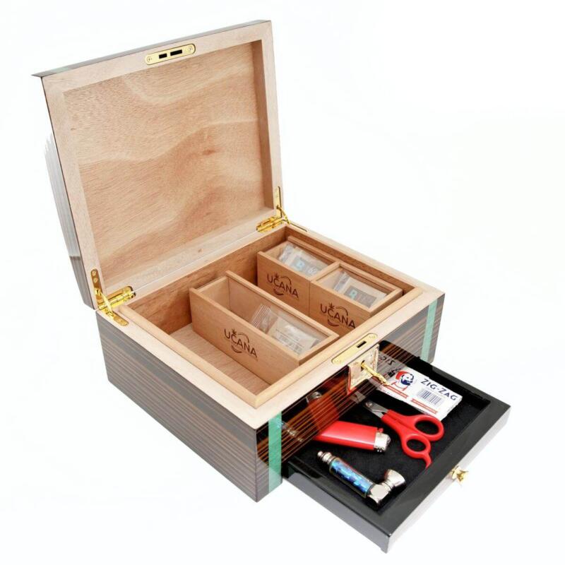 Cannabis humidor with additional storage from Cigar Star