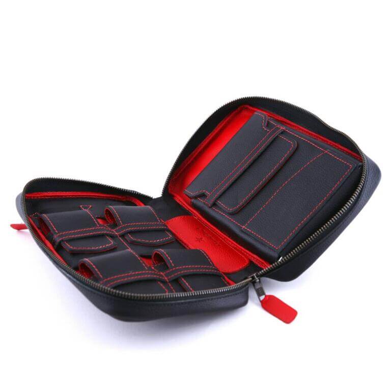 Red Leather Cigar Case | Cigar Star | Shipped from Canada