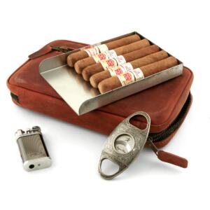 Cigar Travel Humidor Case 15 Count - Waterproof, Rugged