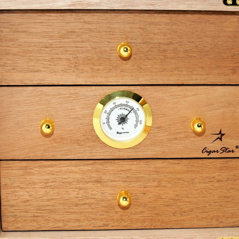 Luxury cigar humidor with three drawers for premium storage