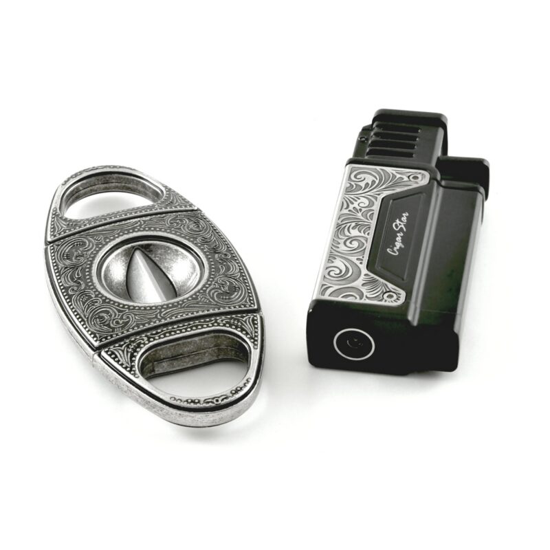 V cut and lighter set