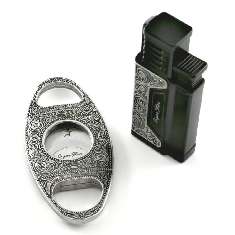 cigar cutter lighter gift set