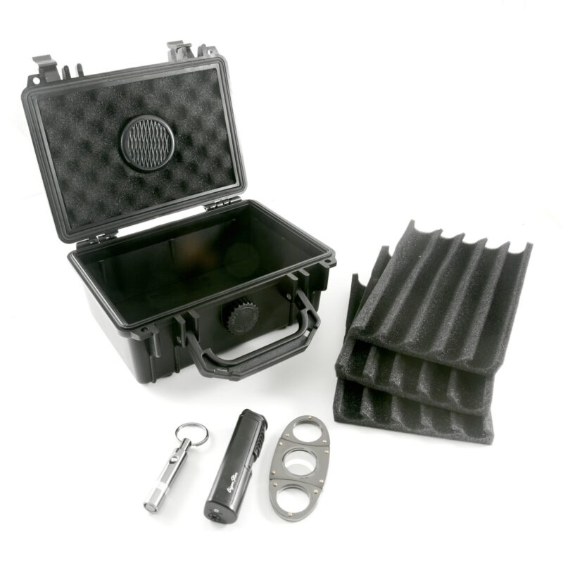 15 cigar travel humidor gift set